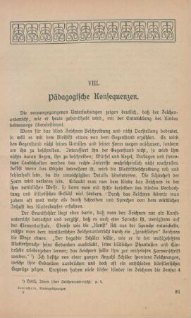VIII. Pädagogische Konsequenzen