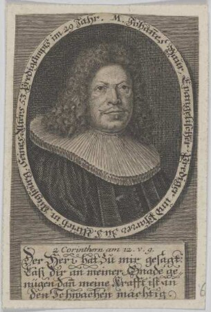 Bildnis des Johannes Baur