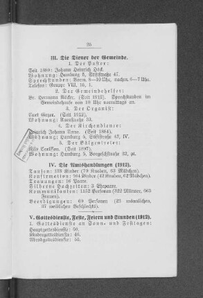 IV. Die Amtshandlungen (1912).