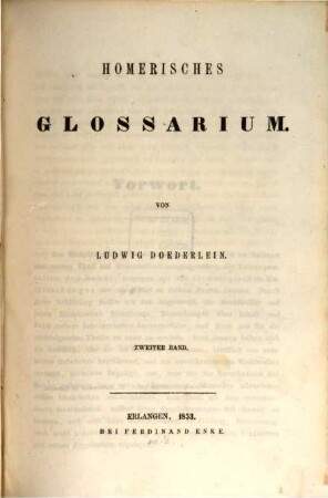 Homerisches Glossarium. 2