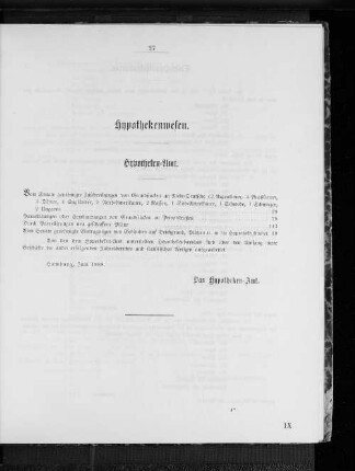 Hypothekenwesen.