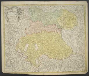 Archiducatus Austriae Superioris in suas Quadrantes Ditiones exacte divisi accuratißima Tabula