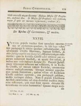 De Ritibus & Cæremoniis, & mediis. XXVII.