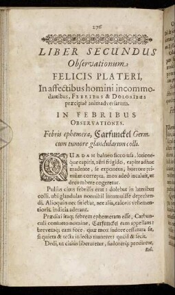 In Febribus Observationes