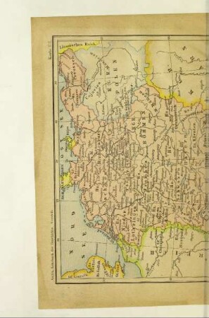 Das Deutsche Reich unter den Hohenstaufen. Mit einer Nebenkarte: Länder der Staufen, Welfen und Askanier
