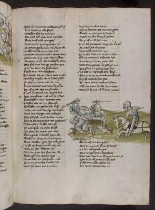 Sieg des tugendhaften Ritters über die Schar der Untugenden; (Buch 5)