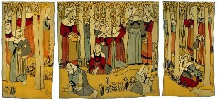 Wandbehang "Bretonische Frauen, Äpfel pflückend"