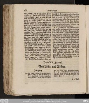 Das CVII. Capitel. Von Linsen und Wicken.