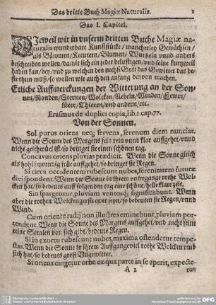 Das dritte Buch Magiae Naturalis.