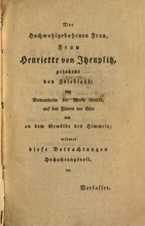 Allgemeine Betrachtungen über das Welt-Gebäude