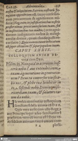 Caput XXXIX. Colloquium Animae Devotae cum Deo