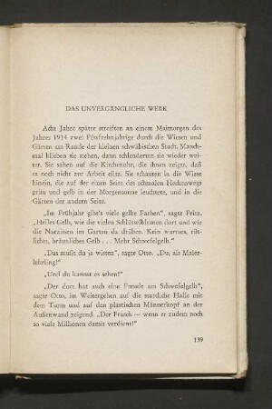 Das unvergängliche Werk