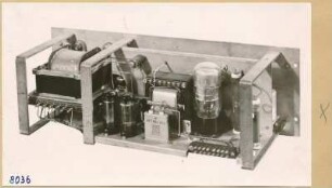 Präzisionsfrequenzmessplatz, Einschu HF 2918, Rückseite; Foto 1953