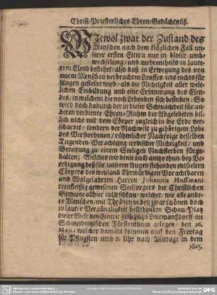 Christ-Priesterliches Ehren-Gedächtnüß