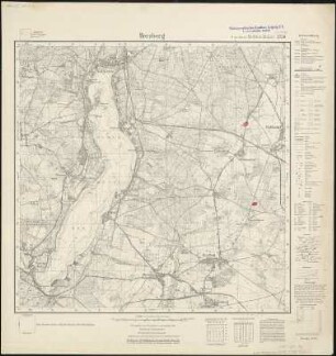 Meßtischblatt 3750 : Herzberg, 1938 : Herzberg. - Hrsg. 1903, bericht. 1920, einz. Nachtr. 1932, redakt. Änd. 1938. - 1:25000. - [Berlin]: Reichsamt für Landesaufnahme, 1938. - 1 Kt.