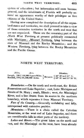 North West territory