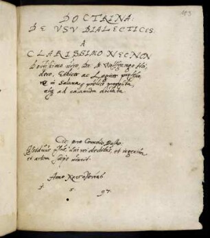 103r-176r Doctrina de usu dialectices