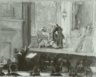 Schuch, den Rosenkavalier dirigierend. Ölgemälde von Robert Sterl, 1911. Görlitz: Städtische Sammlung für Geschichte und Kultur