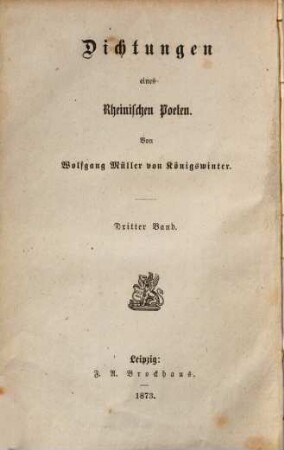 Dichtungen eines rheinischen Poeten, 3. Lorelei : Rheinisches Sagenbuch