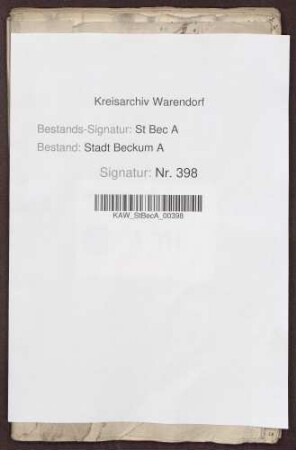 Städtische Einzelrechnungen