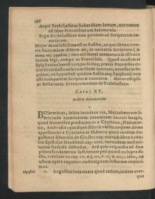 Caput XV. De libris Maccabaeorum.