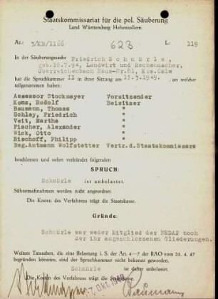 Schnürle, Friedrich