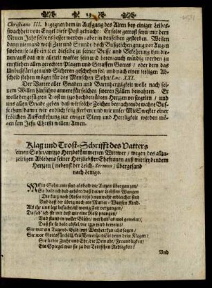Klag und Trost-Schrifft des Vatters ...