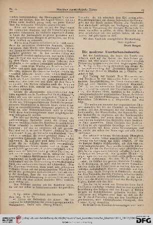 8: Die moderne Teerfarben-Industrie