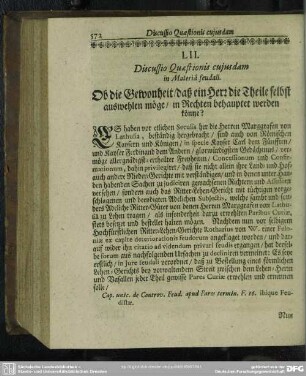 LII. [Discussio Quaestionis cujusdam In Materia Feudali]