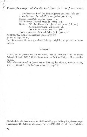 Verein ehemaliger Schüler der Gelehrtenschule des Johanneums