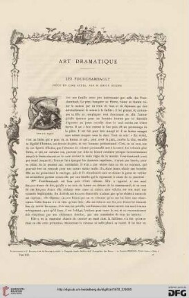 4: Art dramatique, [1] : les Fourchambault - pièce en cinq actes, par Émile Augier