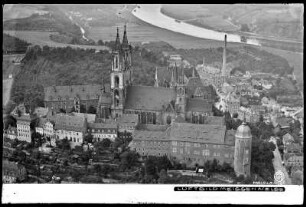 Meißen an der Elbe, Dom und Albrechtsburg, Jahrtausendfeier 1929, Luftbild