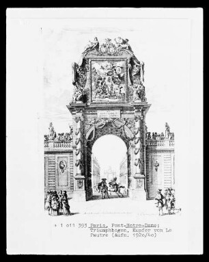 Paris, Pont-Notre-Dame mit Triumphbogen