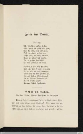 Gebet am Sarge