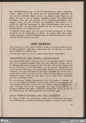 Vom Objektiv