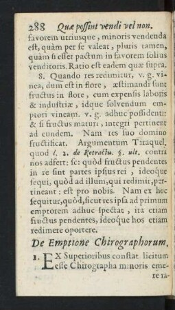 De Emptione Chirographorum