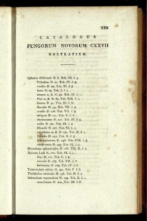 CATALOGUS FUNGORUM NOVORUM CXXVII NOSTRATIUM.