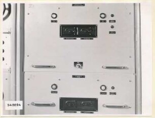 Fernsehsender HF 2832, Teilansicht 4. Schrank unten geschlossen, Foto 1954