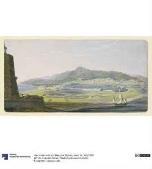 Gesamtansicht von Messina, Sizilien