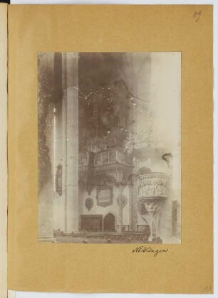 Stadtpfarrkirche Sankt Georg, Nördlingen: Innenansicht (aus: Skizzen- und Fotoalbum 24)