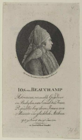 Bildnis des Ios. von Beauchamp