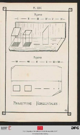 Pl. XXVI Projections Horizontales