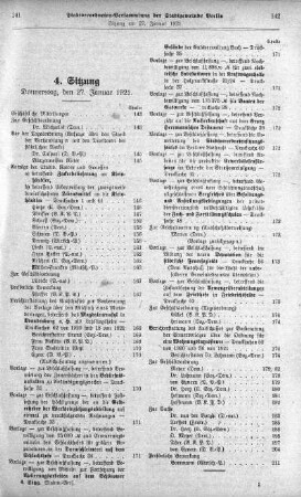 Sitzung 4, 27. Januar 1921