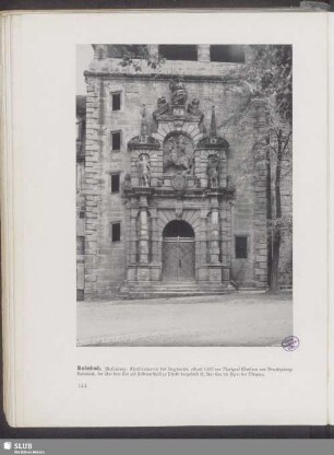 Kulmbach. Plassenburg: Christiansportal des Zeughauses, erbaut 1607 von
