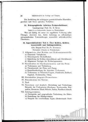 15. Petrographische Arbeiten Fortgeschrittener