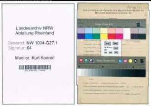 Entnazifizierung Kurt Konrad Mueller , geb. 29.08.1898 (Krankenkassenleiter)