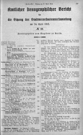 No 16, 24. April 1913