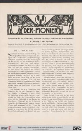 7. Heft, April 1911
