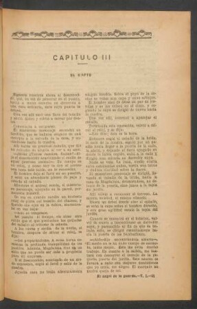 Capítulo III - El rapto