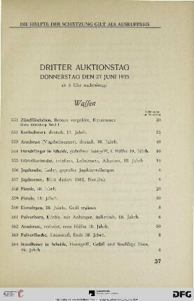 Waffen (Nr. 551-651)